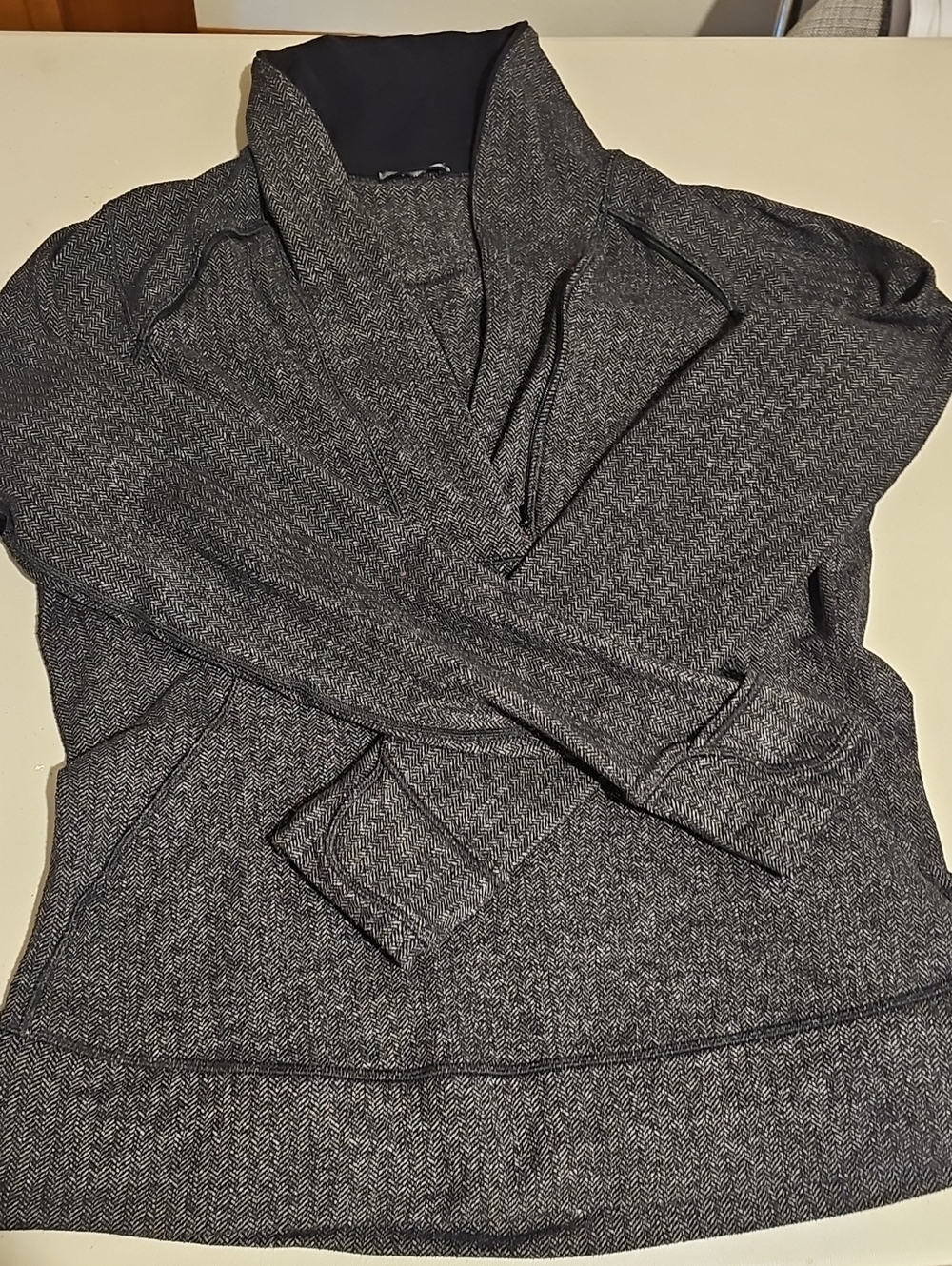 lululemon athletica Women's Heathered Charcoal Herringbone Pullover